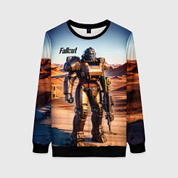 Свитшот женский Robot Fallout, цвет: 3D-черный
