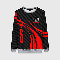 Свитшот женский Honda CR-V - красный и карбон, цвет: 3D-меланж