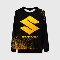 Женский свитшот Suzuki - gold gradient