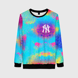 Свитшот женский New York Yankees - baseball team - logo, цвет: 3D-черный