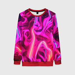 Женский свитшот Pink neon abstract
