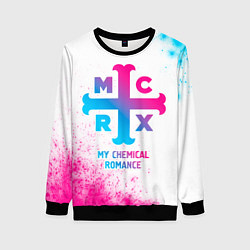 Женский свитшот My Chemical Romance neon gradient style