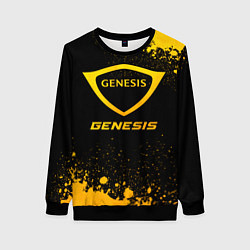 Свитшот женский Genesis - gold gradient, цвет: 3D-черный