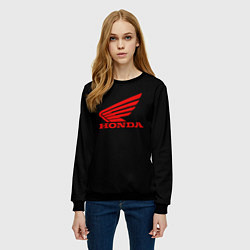 Свитшот женский Honda sportcar, цвет: 3D-черный — фото 2