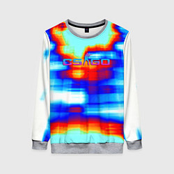 Свитшот женский Cs go gradient skin, цвет: 3D-меланж