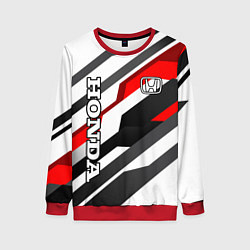 Свитшот женский Honda - red and white, цвет: 3D-красный