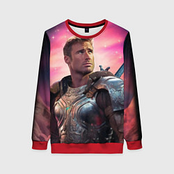 Свитшот женский William Glen Harold Herrington, цвет: 3D-красный