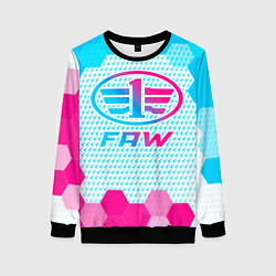 Женский свитшот FAW neon gradient style