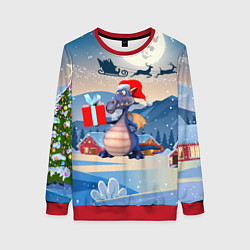 Женский свитшот Новогодний дракон 2024