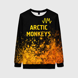 Женский свитшот Arctic Monkeys - gold gradient: символ сверху
