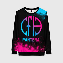 Свитшот женский Pantera - neon gradient, цвет: 3D-черный