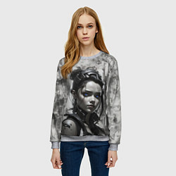 Свитшот женский Синеглазка, цвет: 3D-меланж — фото 2