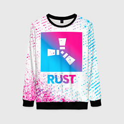 Женский свитшот Rust neon gradient style