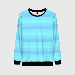 Женский свитшот Ровные полосы небесный