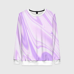 Женский свитшот Плазма бледно-розовый абстракция