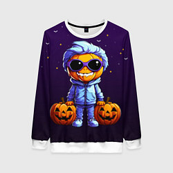 Свитшот женский Happy pumpkin, цвет: 3D-белый
