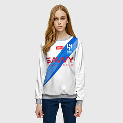 Свитшот женский Неймар форма Аль-Хиляль 23-24 гостевая, цвет: 3D-меланж — фото 2