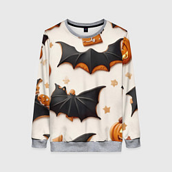 Свитшот женский Сладкий хеллоуин, цвет: 3D-меланж