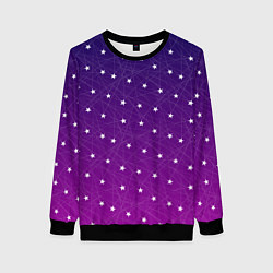 Женский свитшот Звёзды на сиреневом