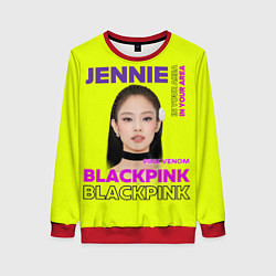 Свитшот женский Jennie - певица Blackpink, цвет: 3D-красный