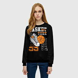 Свитшот женский Basketball New York, цвет: 3D-черный — фото 2