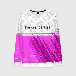Женский свитшот The Cranberries rock legends посередине