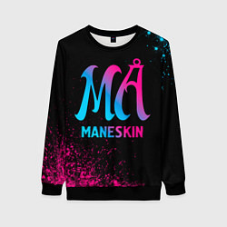 Свитшот женский Maneskin - neon gradient, цвет: 3D-черный