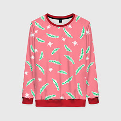 Женский свитшот Новогодняя еловая ветвь