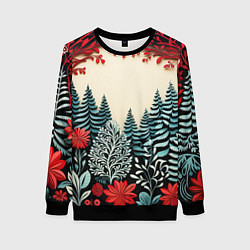 Женский свитшот Зимнее кружево