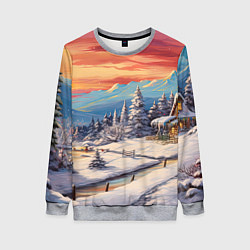 Женский свитшот Северное сияние веселья