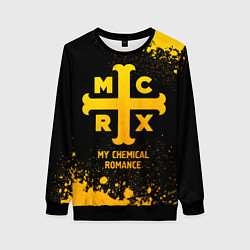 Женский свитшот My Chemical Romance - gold gradient