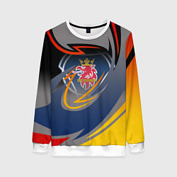 Свитшот женский Scania логотип, цвет: 3D-белый