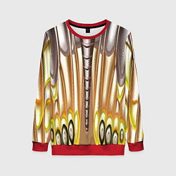 Женский свитшот Абстрактный рисунок по мотивам крыла бабочки