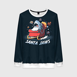 Свитшот женский Santa Jaws, цвет: 3D-белый