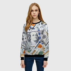 Свитшот женский Сто зеленых, цвет: 3D-черный — фото 2