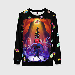 Свитшот женский Pomni looking for exit the Amazing Digital Circus, цвет: 3D-черный