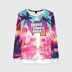Женский свитшот Gta 6 logo vice city style