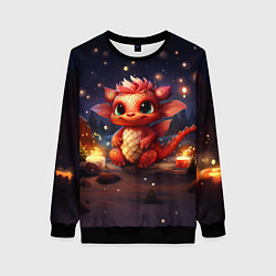 Женский свитшот Дракон амурный искоркогонь