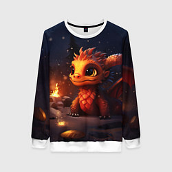 Женский свитшот Сияющий ледяной дракон