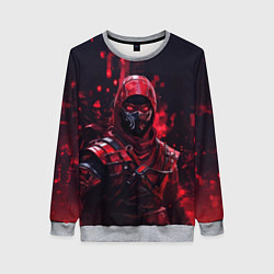 Свитшот женский Шиноби в красных тенях, цвет: 3D-меланж