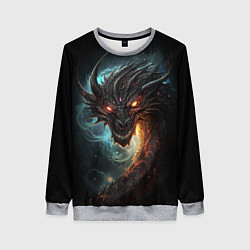 Женский свитшот Фэнтази дракон символ 2024