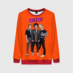 Свитшот женский Green Day trio, цвет: 3D-красный