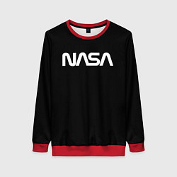 Свитшот женский NASA space logo, цвет: 3D-красный