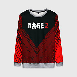 Женский свитшот Rage 2 game logo апокалипсис