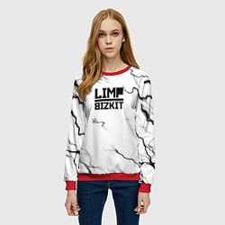 Свитшот женский Limp bizkit storm black, цвет: 3D-красный — фото 2