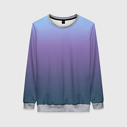 Женский свитшот Градиент голубой фиолетовый синий