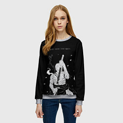 Свитшот женский Я не проиграю - Зоро, цвет: 3D-меланж — фото 2