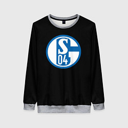 Свитшот женский Schalke 04 fc club sport, цвет: 3D-меланж