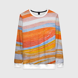 Женский свитшот Многоцветный полосатик