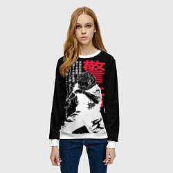 Свитшот женский Итадори Юдзи - Магическая битва, цвет: 3D-белый — фото 2